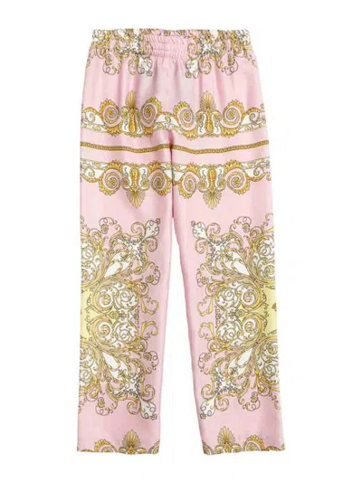 Versace Young Kids' Pants In Pink