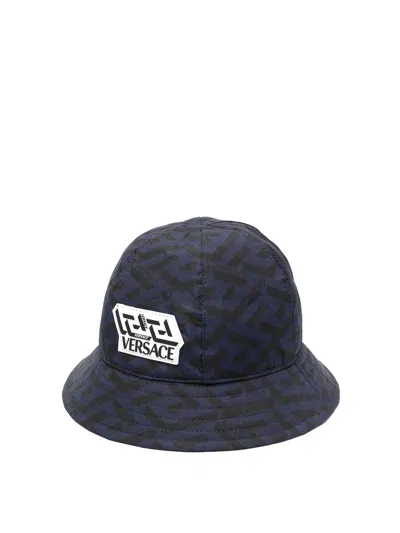 Versace Young Kids' Hat In Blue