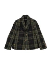 Versace Young Toddler Blazer Dark Green Size 4 Cotton In Multi