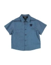 Versace Young Toddler Boy Denim Shirt Blue Size 3 Cotton, Viscose, Polyester In Blue