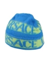 Versace Young Toddler Boy Hat Blue Size 6 Virgin Wool In Blue