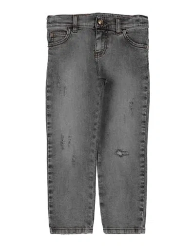 Versace Young Babies'  Toddler Boy Jeans Grey Size 5 Cotton, Elastane