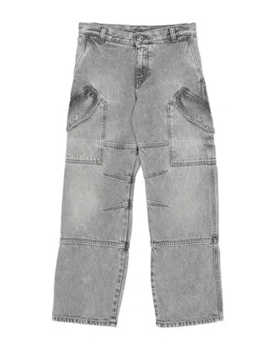 Versace Young Babies'  Toddler Boy Jeans Grey Size 6 Cotton In Gray