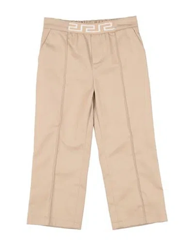 Versace Young Babies'  Toddler Boy Pants Beige Size 6 Cotton, Polyester, Polyamide, Elastane In Neutral