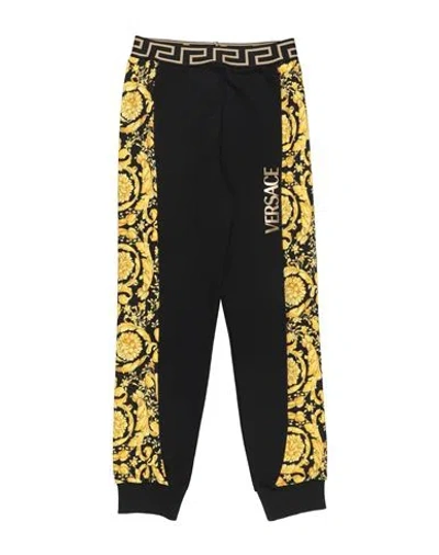 Versace Young Babies'  Toddler Boy Pants Black Size 6 Cotton, Polyester, Polyamide, Elastane