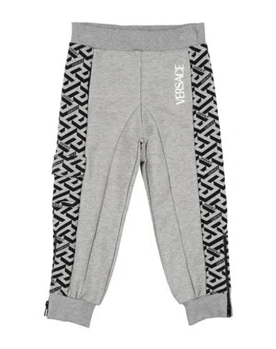 Versace Young Babies'  Toddler Boy Pants Light Grey Size 5 Cotton, Elastane, Polyester