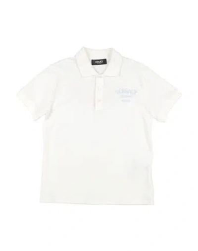 Versace Young Babies'  Toddler Boy Polo Shirt White Size 5 Cotton