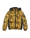 Versace Young Toddler Boy Puffer Black Size 6 Polyamide In Yellow