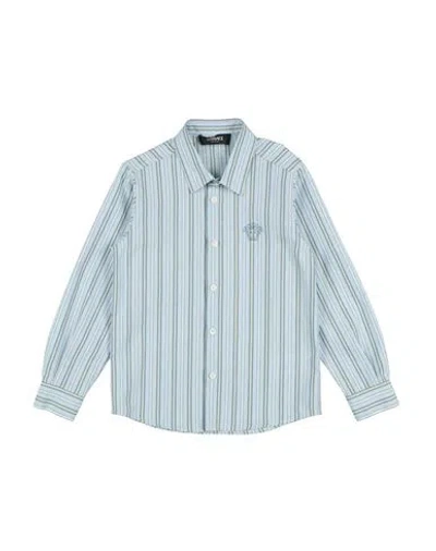 Versace Young Babies'  Toddler Boy Shirt Sky Blue Size 6 Cotton