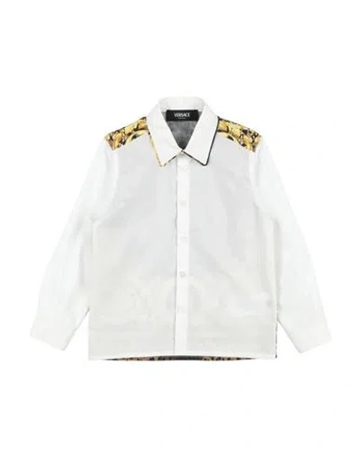 Versace Young Babies'  Toddler Boy Shirt White Size 4 Cotton