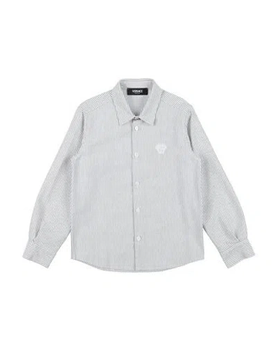Versace Young Babies'  Toddler Boy Shirt White Size 6 Cotton In Gray
