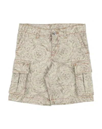 Versace Young Babies'  Toddler Boy Shorts & Bermuda Shorts Beige Size 6 Cotton, Elastane In Brown