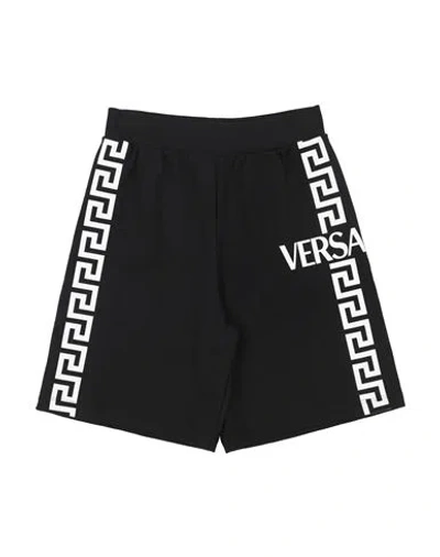 Versace Young Babies'  Toddler Boy Shorts & Bermuda Shorts Black Size 4 Cotton, Elastane