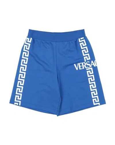Versace Young Toddler Boy Shorts & Bermuda Shorts Blue Size 4 Cotton, Elastane In Blue