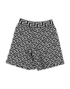 VERSACE YOUNG VERSACE YOUNG TODDLER BOY SHORTS & BERMUDA SHORTS GREY SIZE 6 COTTON, POLYESTER, ELASTANE, POLYAMIDE