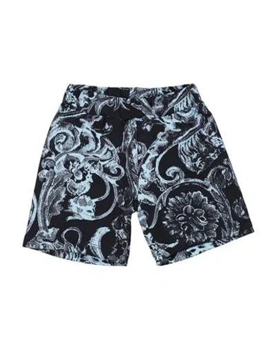 Versace Young Babies'  Toddler Boy Shorts & Bermuda Shorts Midnight Blue Size 3 Cotton In Black