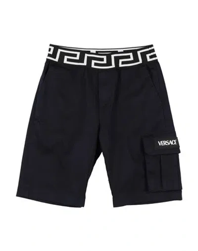 Versace Young Babies'  Toddler Boy Shorts & Bermuda Shorts Midnight Blue Size 6 Cotton, Elastane, Polyester,