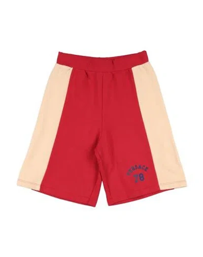 Versace Young Babies'  Toddler Boy Shorts & Bermuda Shorts Red Size 6 Cotton, Elastane