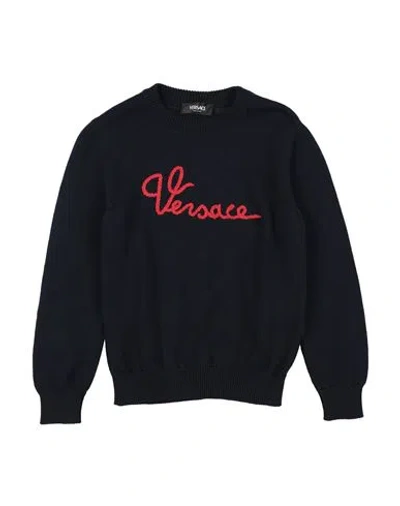 Versace Young Babies'  Toddler Boy Sweater Midnight Blue Size 6 Cotton