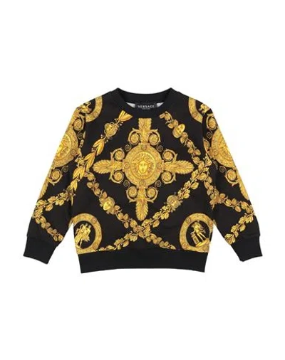 Versace Young Babies'  Toddler Boy Sweatshirt Black Size 6 Cotton, Elastane
