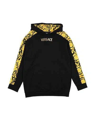 Versace Young Babies'  Toddler Boy Sweatshirt Black Size 6 Cotton, Elastane In Blue