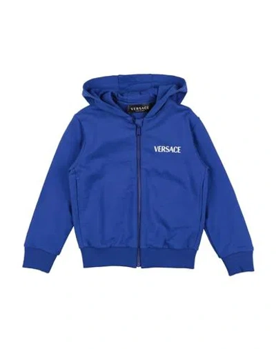 Versace Young Babies'  Toddler Boy Sweatshirt Blue Size 6 Cotton, Elastane