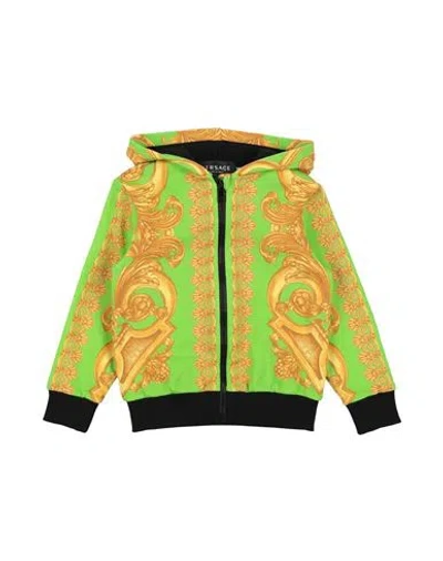 Versace Young Babies'  Toddler Boy Sweatshirt Lime Green Size 3 Cotton, Elastane