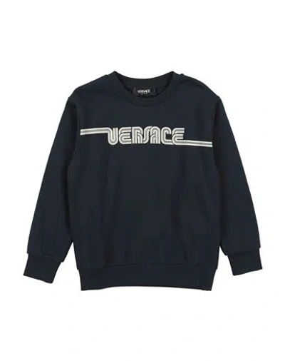 Versace Young Babies'  Toddler Boy Sweatshirt Midnight Blue Size 6 Cotton In Black