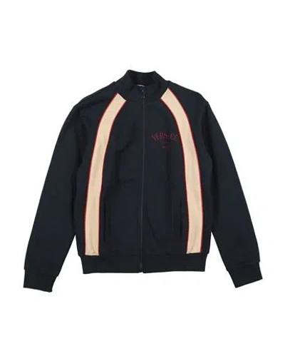 Versace Young Babies'  Toddler Boy Sweatshirt Midnight Blue Size 6 Cotton, Viscose In Black