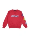 VERSACE YOUNG VERSACE YOUNG TODDLER BOY SWEATSHIRT RED SIZE 5 COTTON, ELASTANE