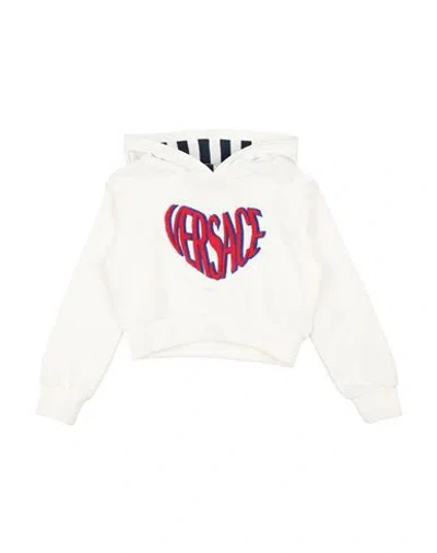 Versace Young Babies'  Toddler Boy Sweatshirt White Size 6 Cotton, Viscose, Polyester, Elastane