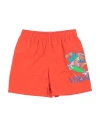 VERSACE YOUNG VERSACE YOUNG TODDLER BOY SWIM TRUNKS TOMATO RED SIZE 5 POLYESTER