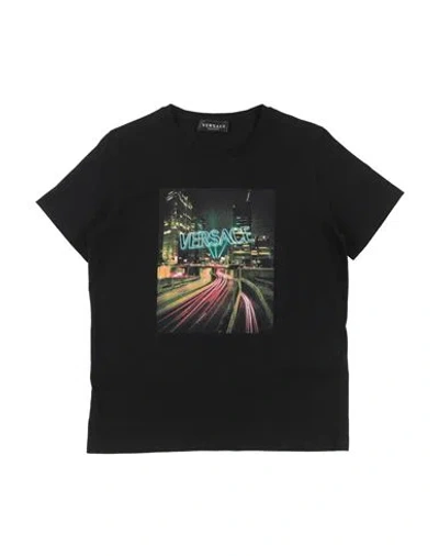 Versace Young Babies'  Toddler Boy T-shirt Black Size 5 Cotton