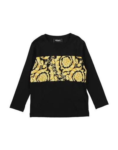 Versace Young Babies'  Toddler Boy T-shirt Black Size 6 Cotton