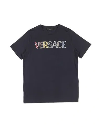Versace Young Babies'  Toddler Boy T-shirt Midnight Blue Size 6 Cotton, Polyester