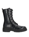 Versace Young Toddler Girl Ankle Boots Black Size 10c Leather In Black