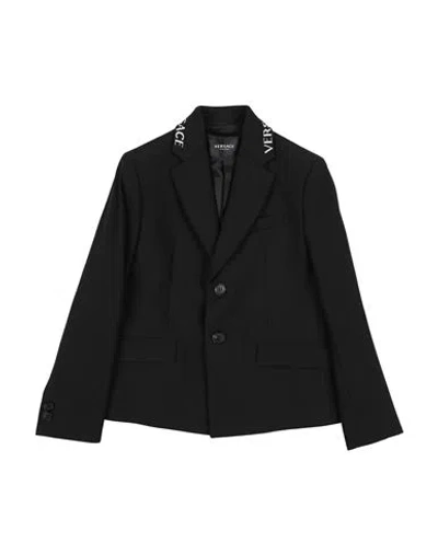 Versace Young Babies'  Toddler Girl Blazer Black Size 6 Polyester, Viscose, Elastane, Polyamide