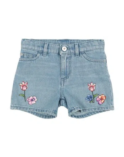 Versace Young Babies'  Toddler Girl Denim Shorts Blue Size 6 Cotton, Polyester
