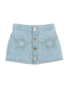 Versace Young Toddler Girl Denim Skirt Blue Size 4 Cotton In Blue