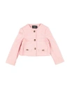 Versace Young Toddler Girl Jacket Pink Size 6 Cotton, Polyamide, Viscose In Pink