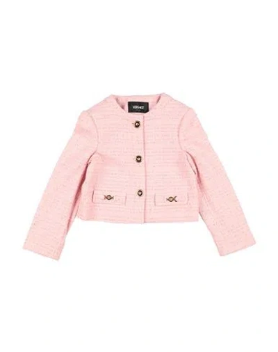Versace Young Babies'  Toddler Girl Jacket Pink Size 6 Cotton, Polyamide, Viscose