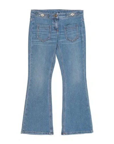 Versace Young Babies'  Toddler Girl Jeans Blue Size 6 Cotton, Elastomultiester, Elastane