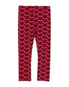 VERSACE YOUNG VERSACE YOUNG TODDLER GIRL LEGGINGS RED SIZE 6 COTTON, ELASTANE