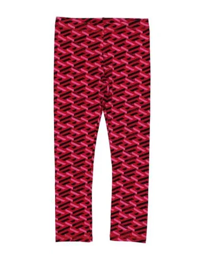 Versace Young Babies'  Toddler Girl Leggings Red Size 6 Cotton, Elastane