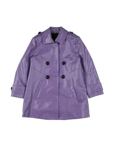 Versace Young Babies'  Toddler Girl Overcoat & Trench Coat Light Purple Size 6 Cotton, Elastane