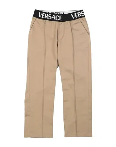 Versace Young Babies'  Toddler Girl Pants Beige Size 6 Cotton, Elastane, Polyester In Neutral