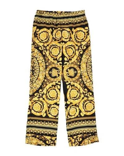 Versace Young Babies'  Toddler Girl Pants Black Size 4 Silk, Viscose, Cupro