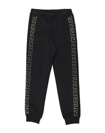 Versace Young Babies'  Toddler Girl Pants Black Size 4 Cotton, Elastane