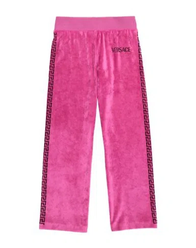 Versace Young Kids'  Toddler Girl Pants Fuchsia Size 6 Polyester, Elastane, Glass, Cotton In Pink