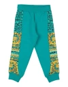 Versace Young Toddler Girl Pants Turquoise Size 4 Cotton, Elastane In Blue